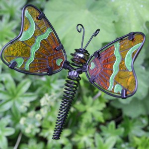 GLASS FOREST BUTTERFLY STAKE